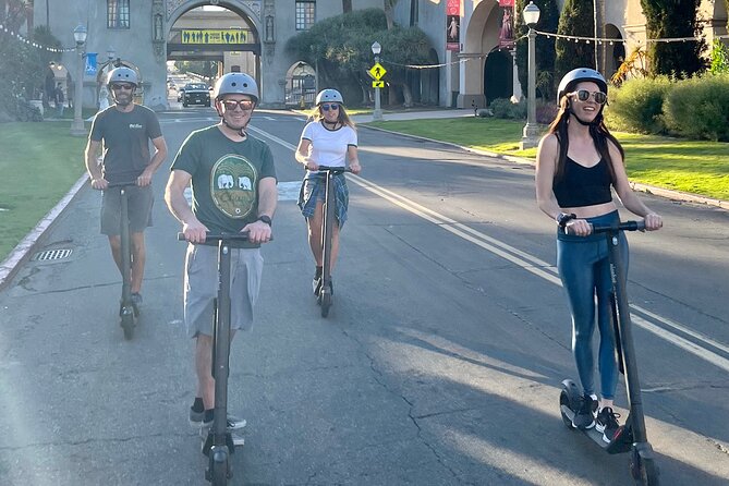 Balboa Park Electric Scooter Tour with Pictures - The arts district and international cottages