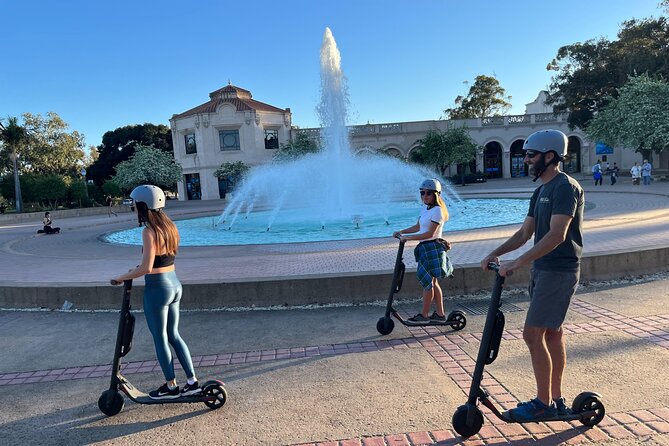 Balboa Park Electric Scooter Tour with Pictures - Botanical Building and Lily Pond