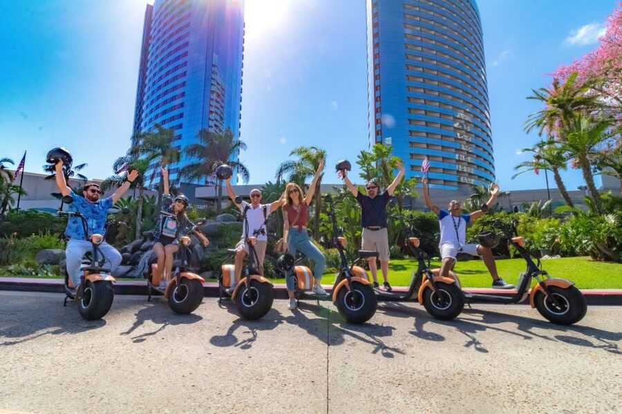 Coronado: GPS-Guided Scooter Tour & Round-Trip Ferry - Coronado Ferry Landing and the Bay Bridge
