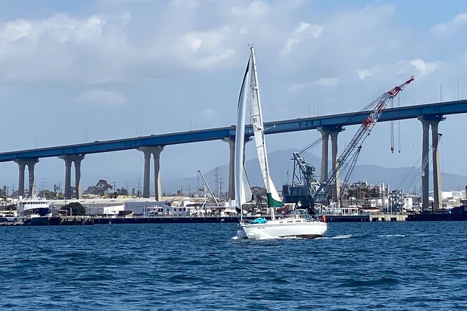 Deluxe Day Sail in San Diego - The USS Midway and Seaport Village from the water