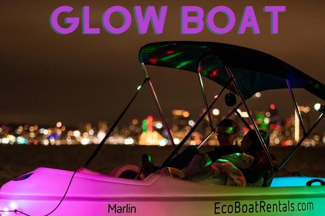 Glow Nightime Pedal Boat Rental in San Diego Bay - Pedaling, steering, and the amount of effort