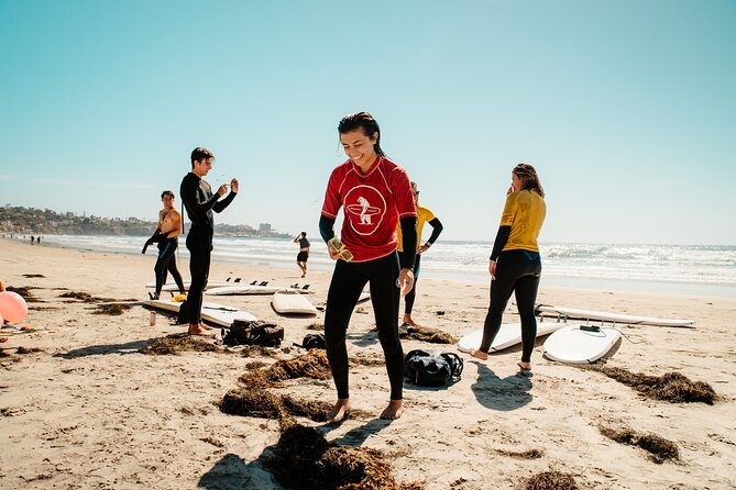 Learn to Surf in La Jolla - Into the water at La Jolla Shores
