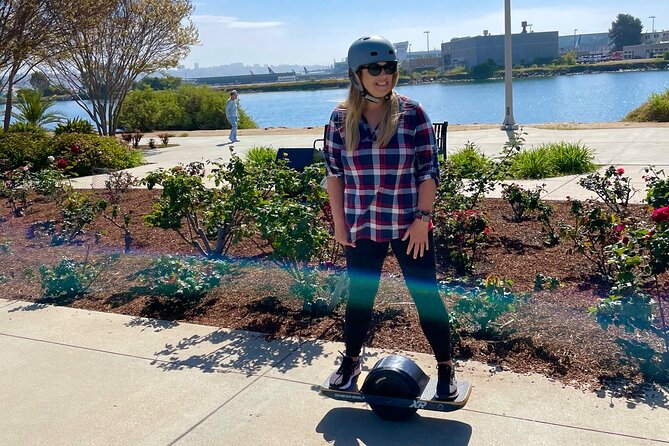 Onewheel Electric Hoverboard Lesson and Bay Ride - Pairing the ride with Liberty Station