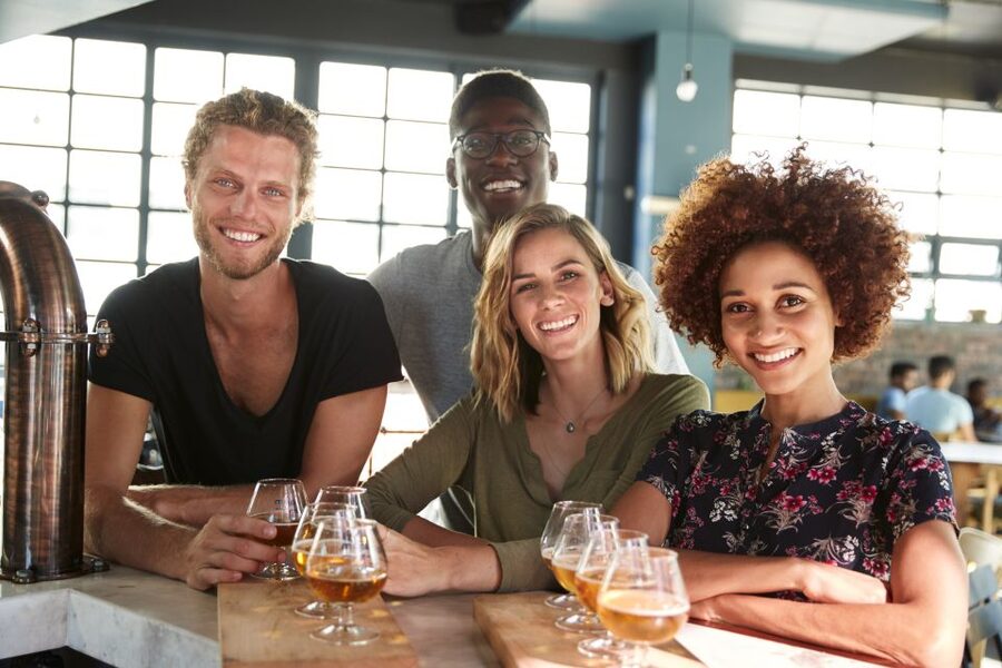 San Diego: Brewery Tour with Tastings and Food Pairings - Meeting your guide across from the North Park sign