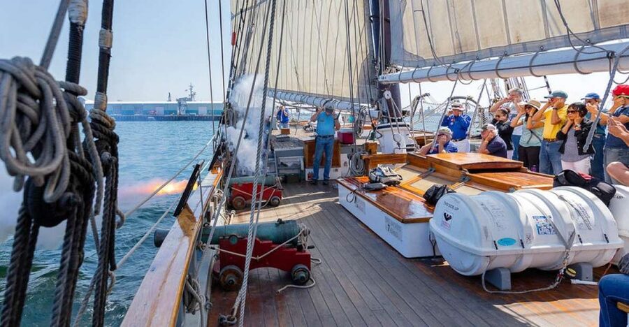 San Diego: Californian Tall Ship Sailing and Maritime Museum - Checking in at the Maritime Museum