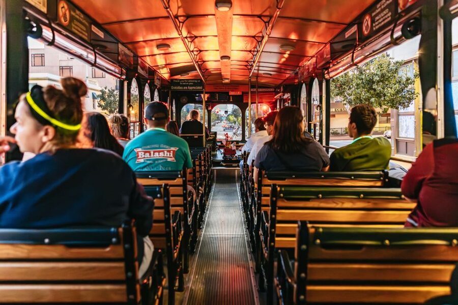 San Diego: City Lights Night Trolley Tour - Music, narration, and the guide make the difference
