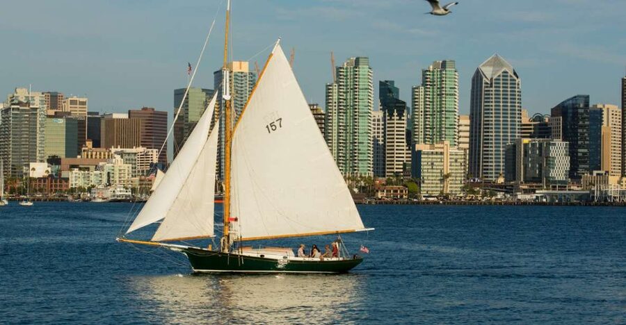 San Diego: Classic Yacht Sailing Experience - Captain Philip brings the boat to life