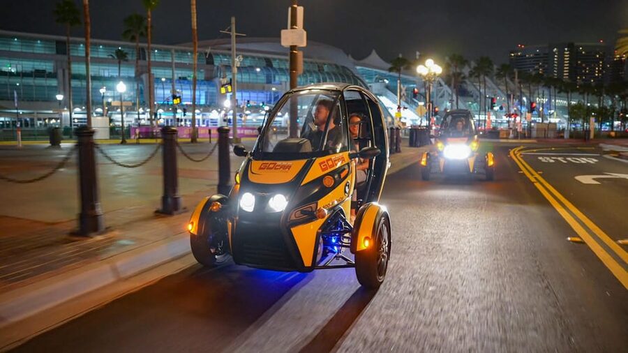 San Diego: Coronado Island Electric GoCar Night Tour - The return through San Diego’s waterfront districts