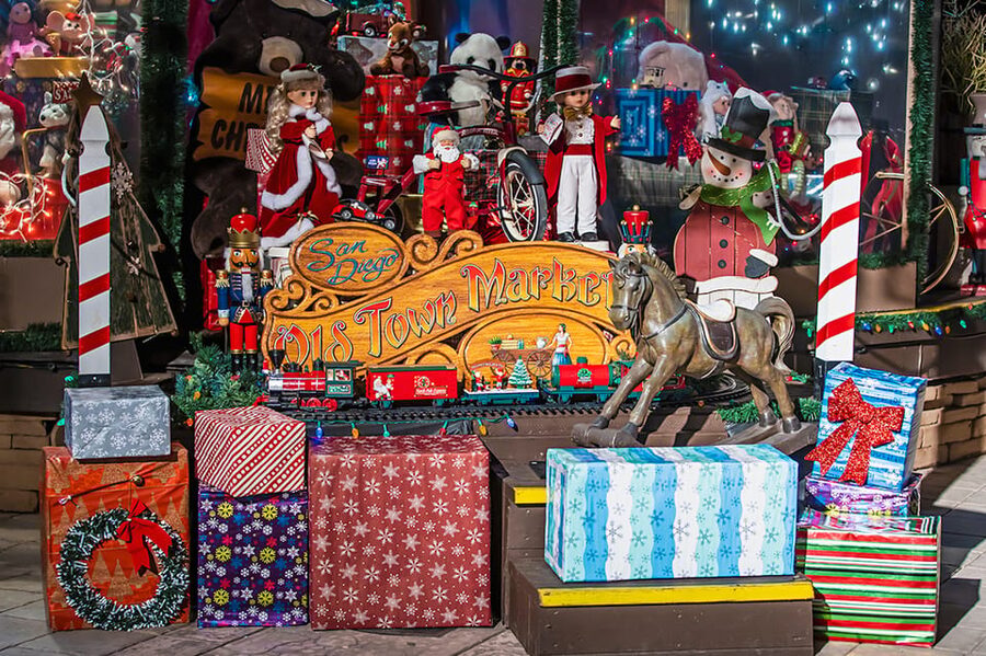 San Diego: Holiday Lights and Sights Trolley Tour - The Embarcadero brings lights and open city views