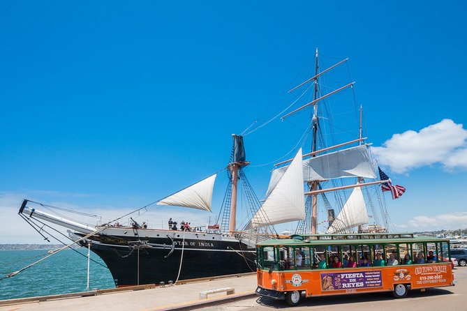 San Diego Hop On Hop Off Trolley Tour - Seaport Village and the marina stops