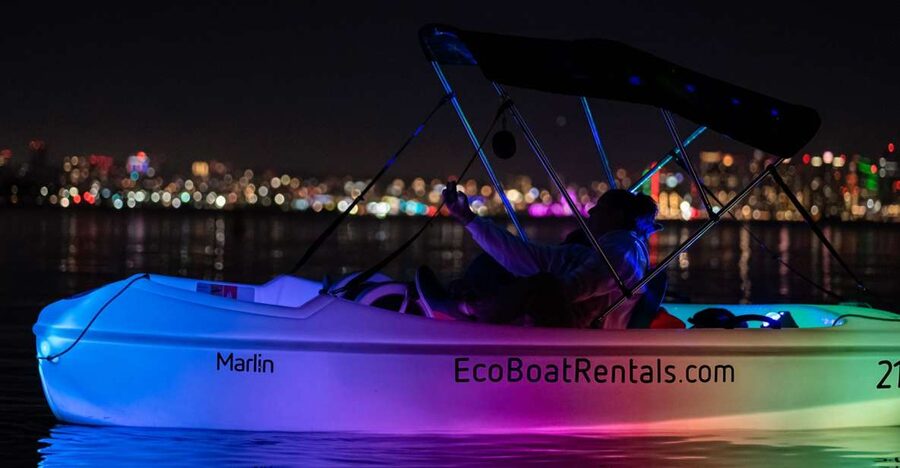 San Diego: Night Date Glow Pedal Boat with Downtown Views - Key points to know before you book