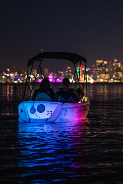 San Diego: Night Date Glow Pedal Boat with Downtown Views - Who will enjoy this most