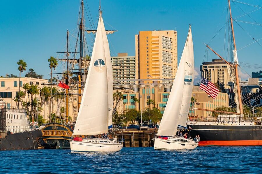 San Diego: Relax on a Morning, Day or Sunset Luxury Sail - Aircraft, naval vessels, and working waterfront views