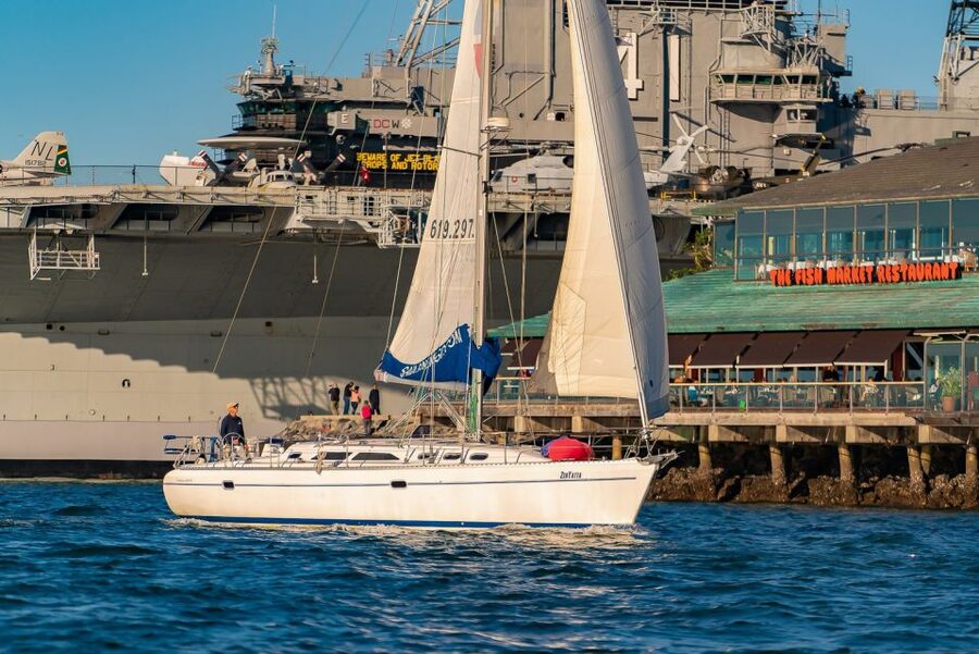 San Diego: Relax on a Morning, Day or Sunset Luxury Sail - What you see while leaving the marina