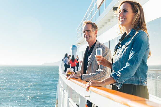 San Diego Sights & Sips: Deluxe Cocktail Sunset Cruise - The boat, tables, and overall feel