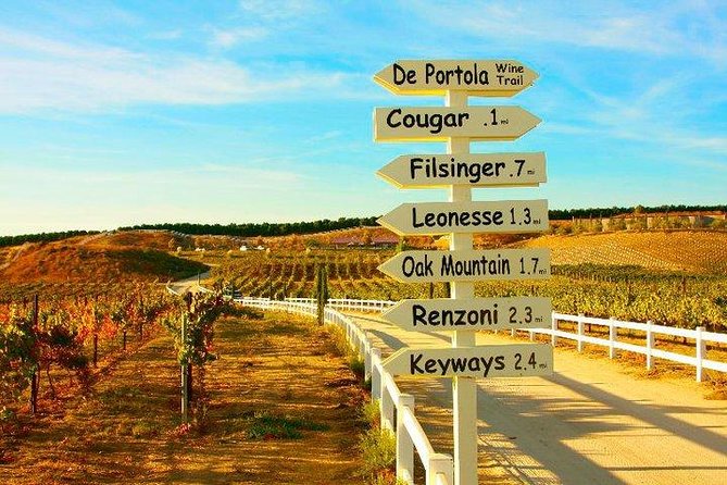 San Diego to Temecula: Wine Country Tour & Historic Old Town - Frangipani Estate Winery and the included lunch