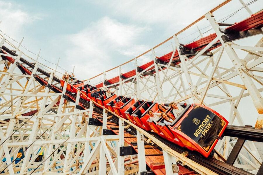 San Diego: Unlimited Ride & Play Pass at Belmont Park - The Giant Dipper gives Belmont Park its character