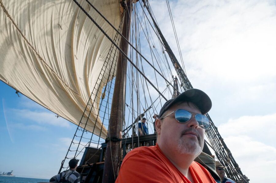 San Salvador 16th Century Galleon Sail w/ Museum Admission - Setting sail on San Diego Bay aboard the San Salvador